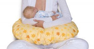 cojín de lactancia ergonómico para mamás y bebés